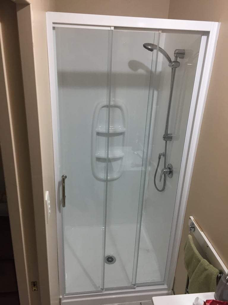 Framed Alcove Shower - 3 Panel Slider
