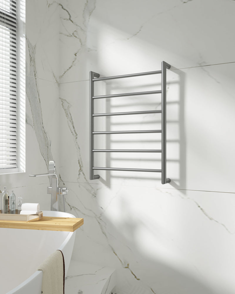 Mondrian | Modern Round Heated Towel Ladder 240V 800x600MM