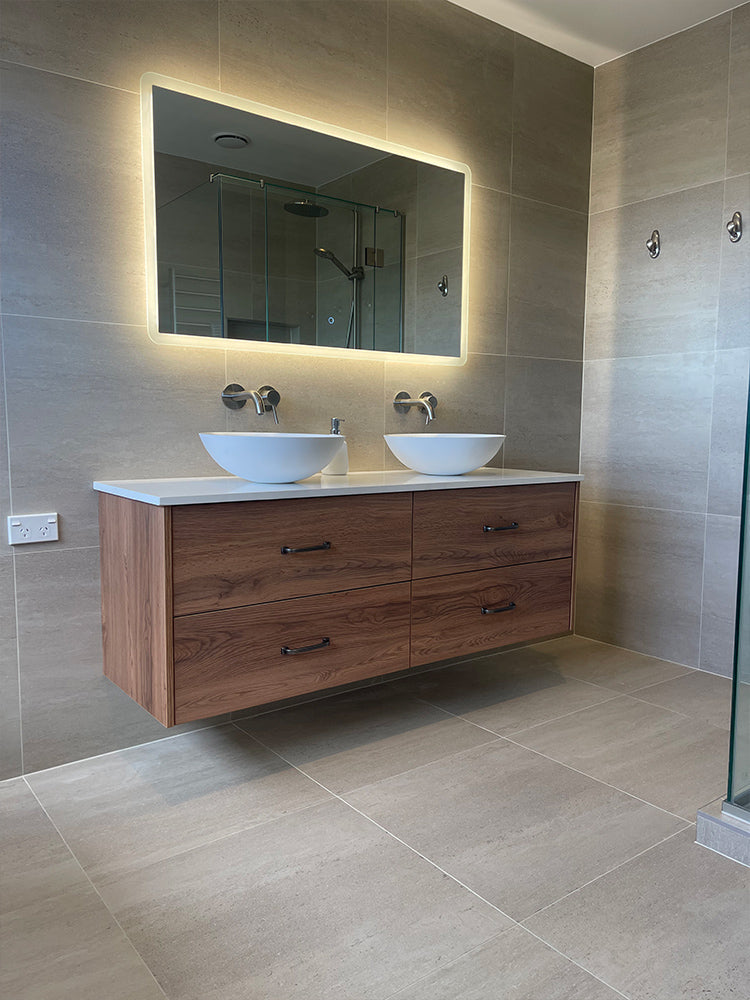 Abode Vanity - 4 Drawers Stone Top Melamine - Ashton Urban Style
