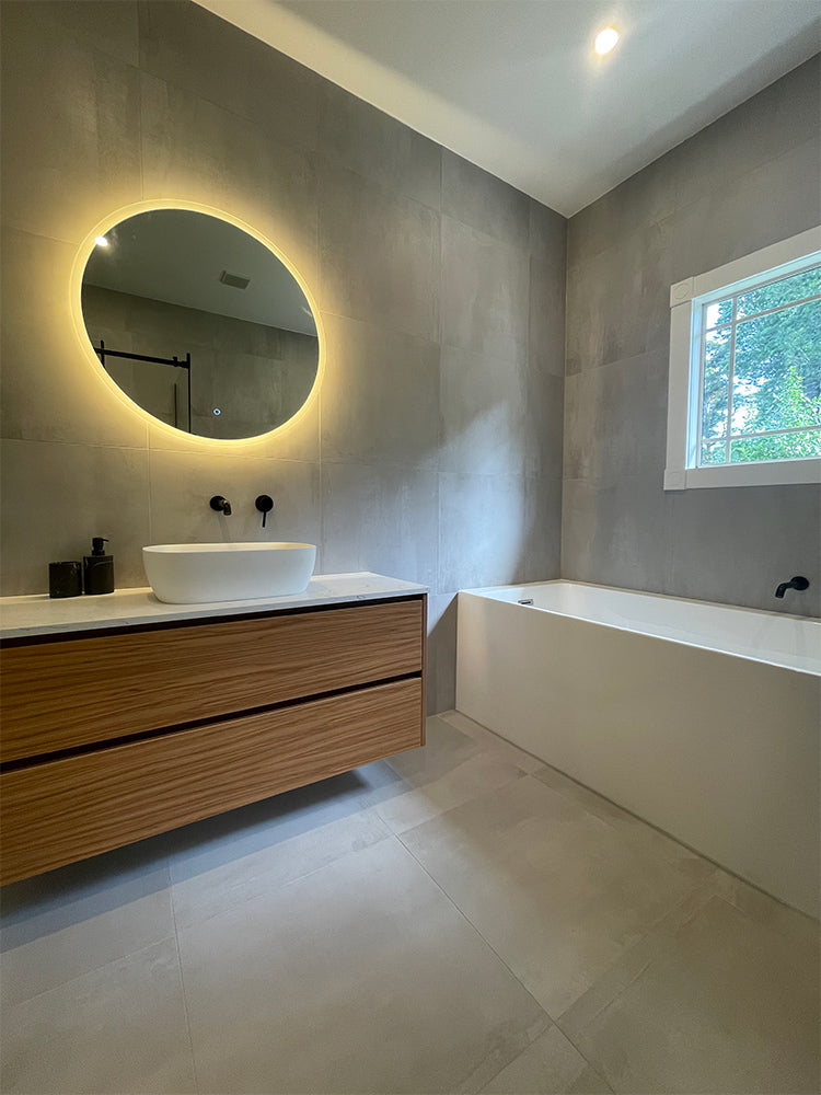 Abode Vanity & Stone Top - Malamine Finish