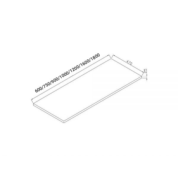 Stone Resin Slab Vanity Top Matte White