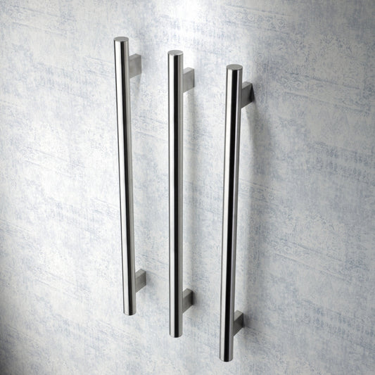 Minimalist | Round Vertical Heated Towel Bar 12V 850MM