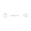 Abode Shower Hinges 180 Degree Matte Black