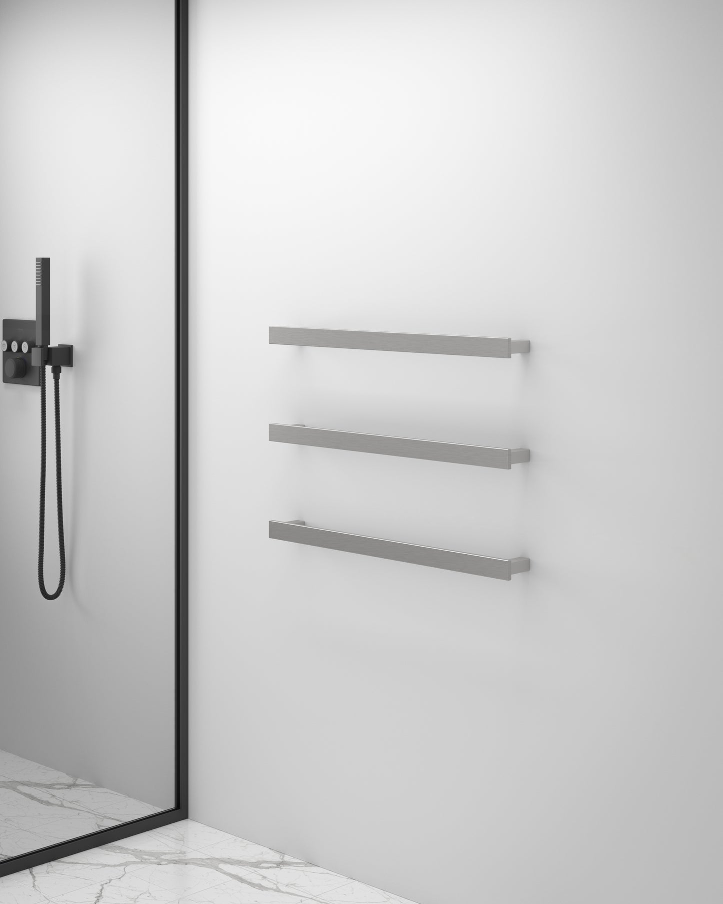 Melody | Square Horizontal Heated Towel Bar 12V 700MM