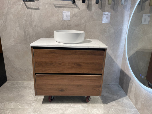 Abode Vanity Stone Top 750mm Walnut