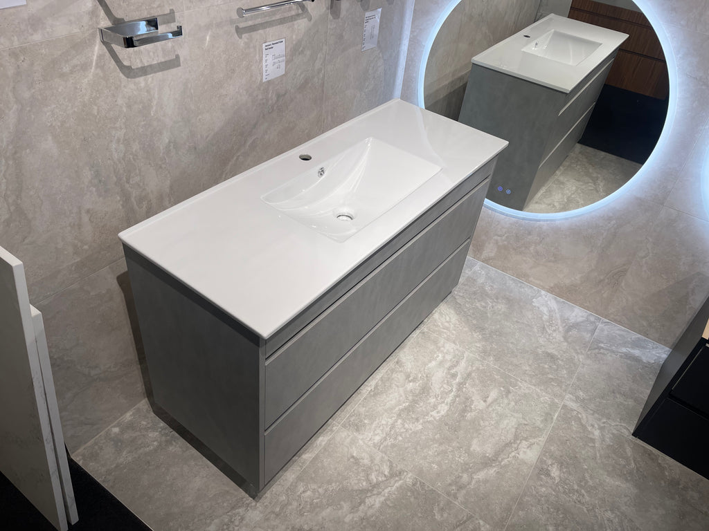 Dew Vanity Standard Top 1200 mm Honed Steel