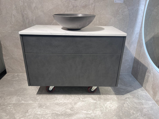 Abode Vanity Stone Top 900mm Honed Slate Velvet