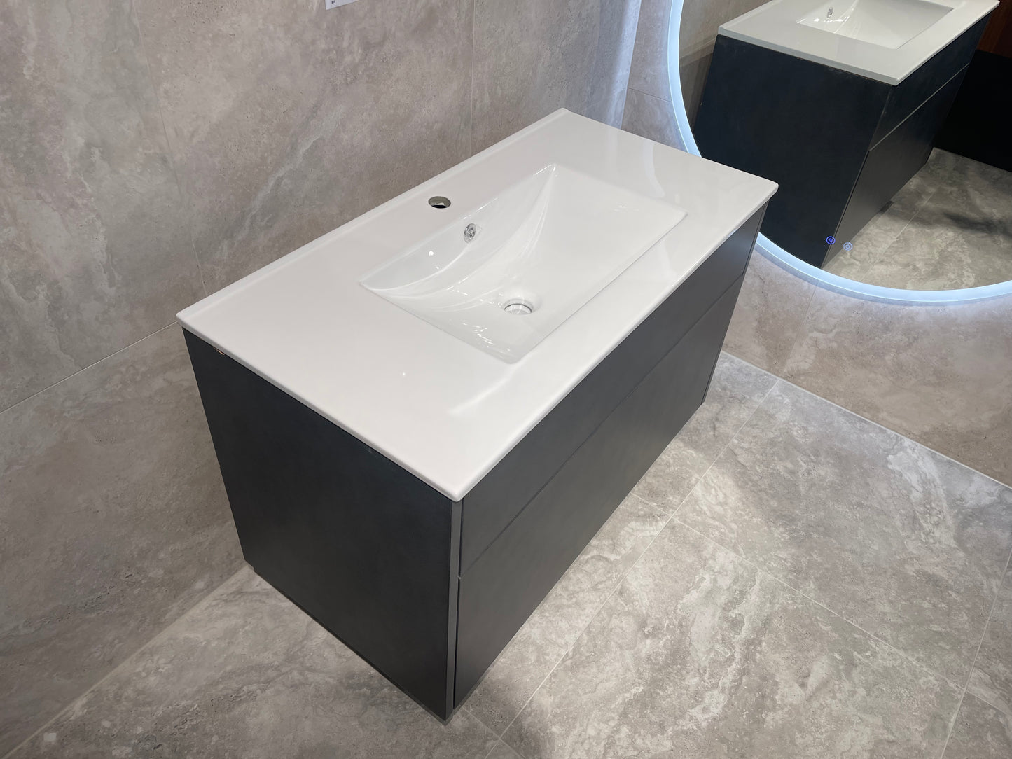 Dew Vanity Standard Top 900mm Honed Slate Velvet