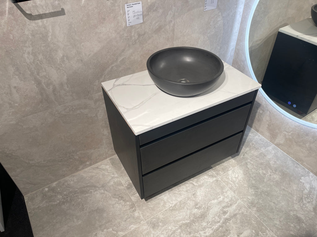 Abode Vanity Stone Top 750mm Black Wilderness