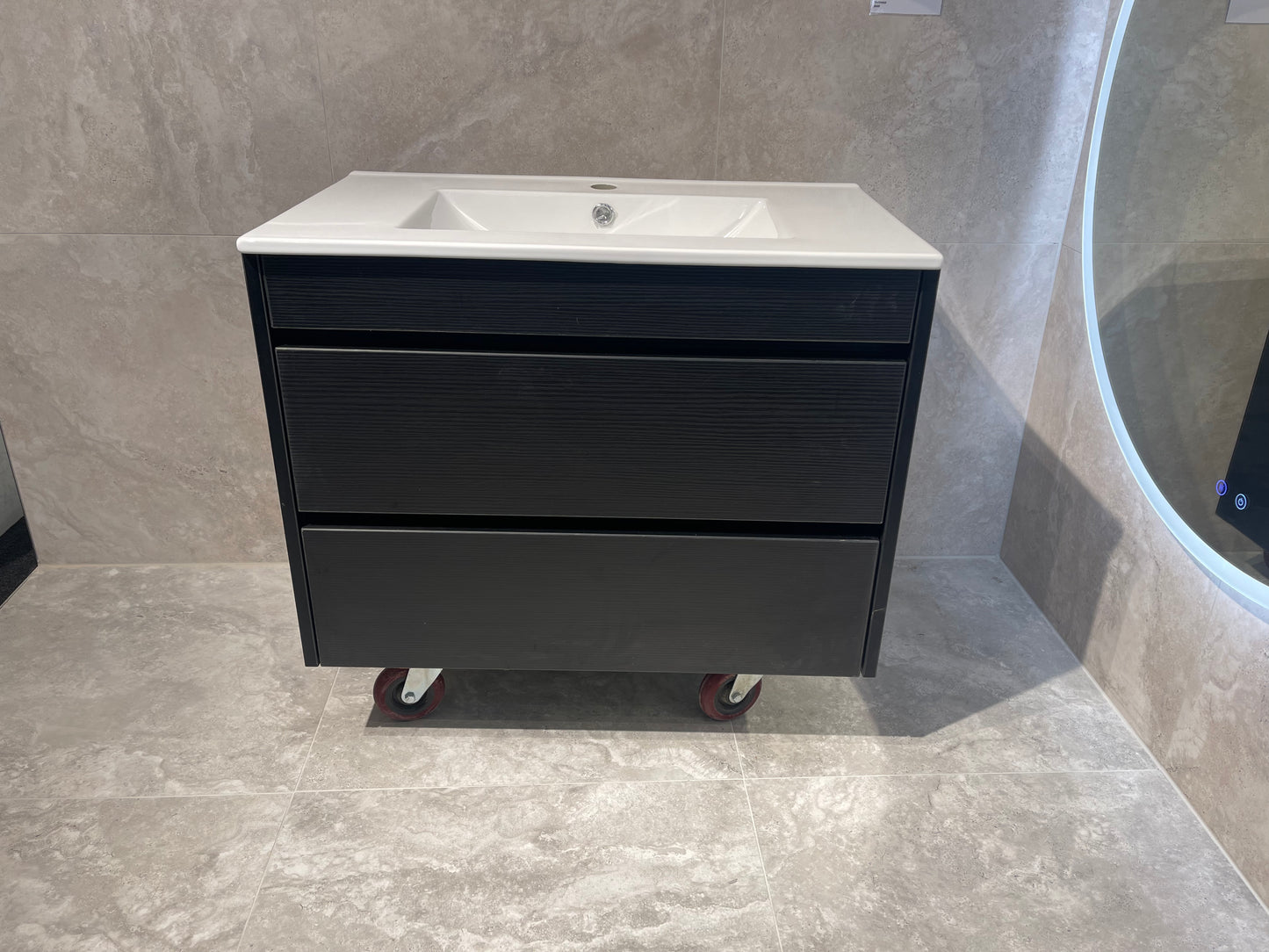 Dew Vanity Standard Top 750mm Black Wilderness