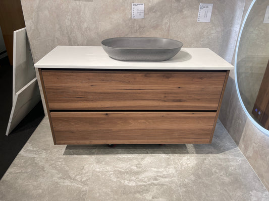 Abode Vanity Stone Top 1200 mm Walnut