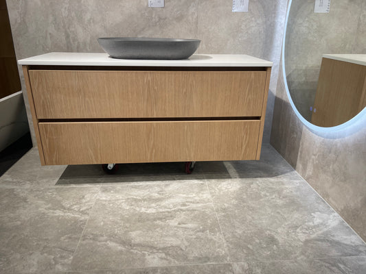 Abode Vanity Stone Top 1200 mm Oak Veneer