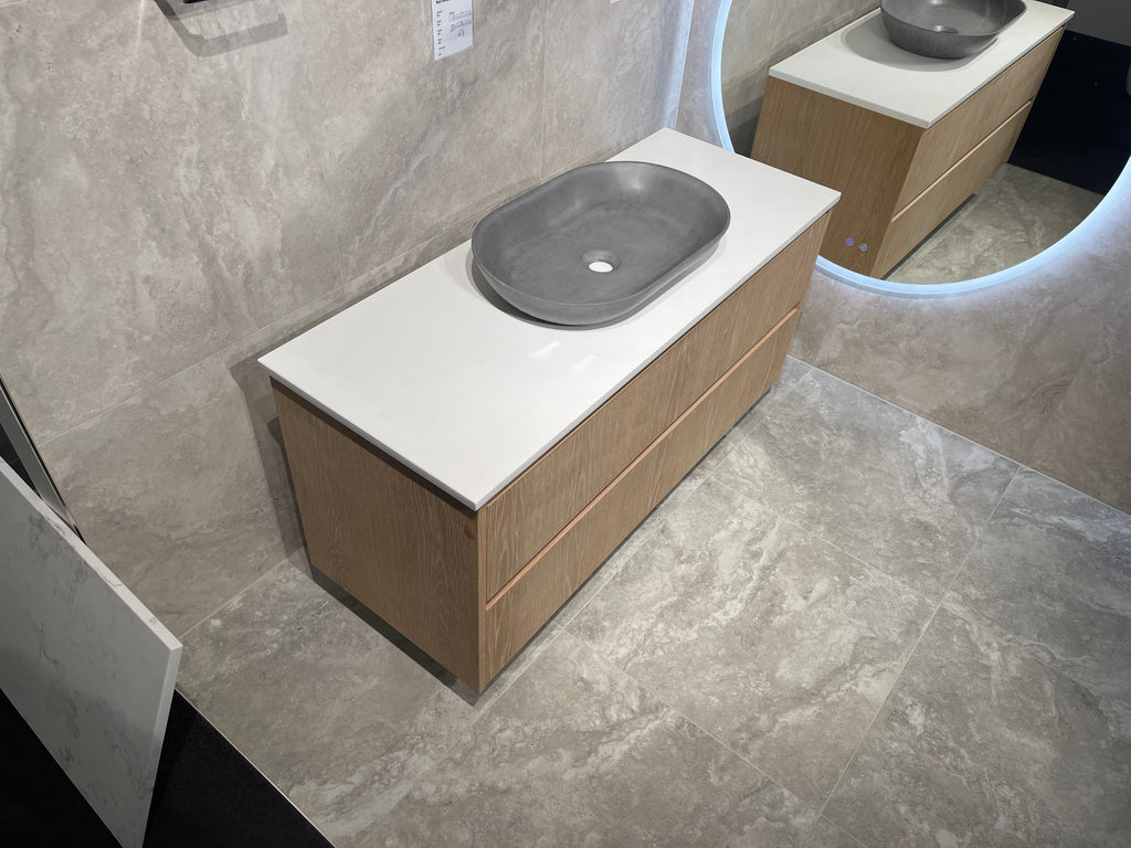 Abode Vanity Stone Top 1200 mm Oak Veneer