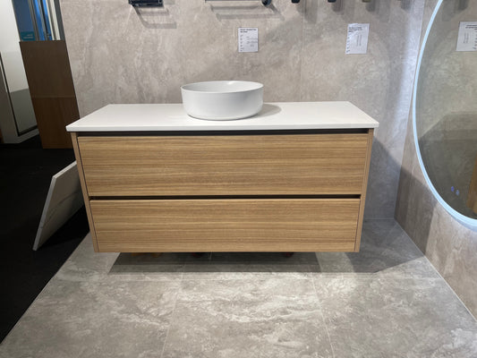 Abode Vanity Stone Top 1200mm Eucalyptus Timberland