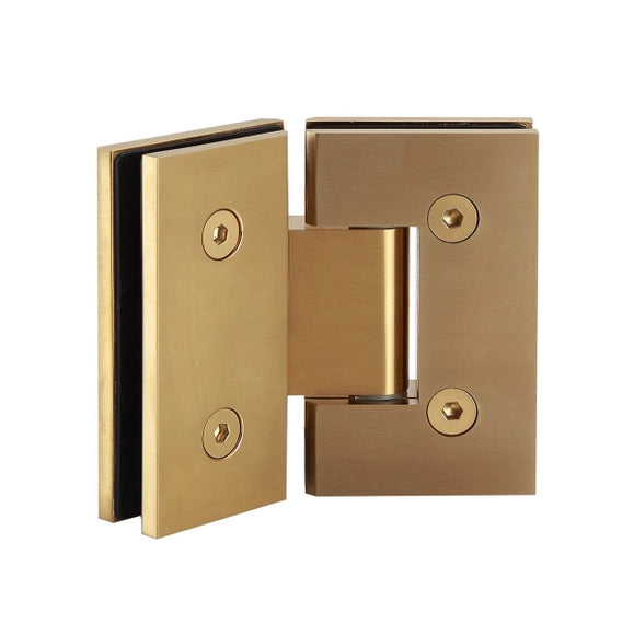 Abode Shower Hinges 135 Degree Brushed Brass
