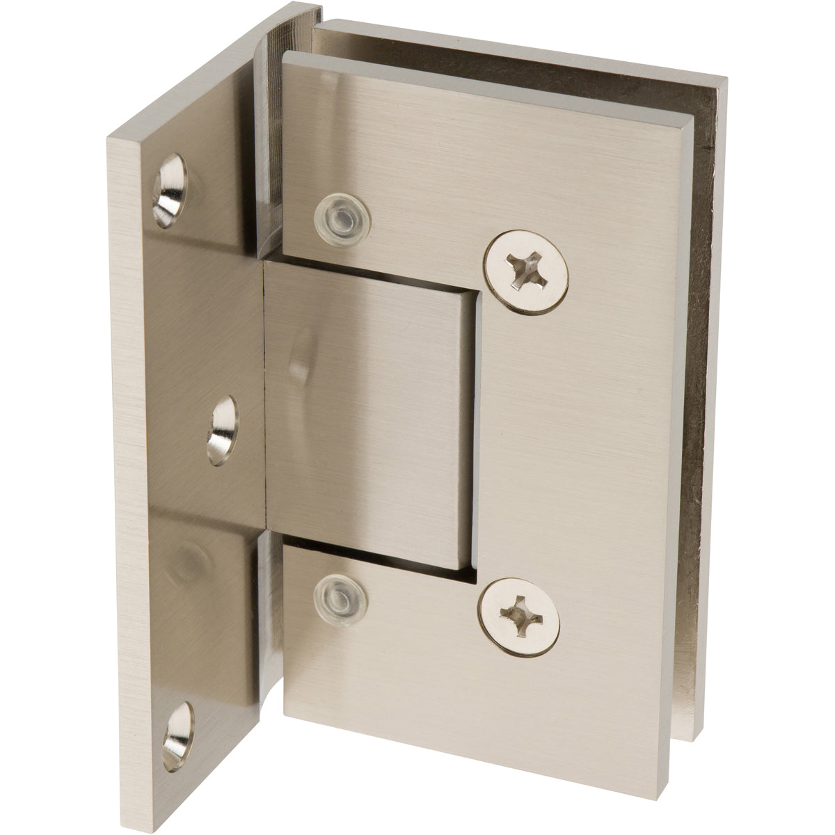 Abode Shower Hinges Wall to Glass (Offset)  Nickel