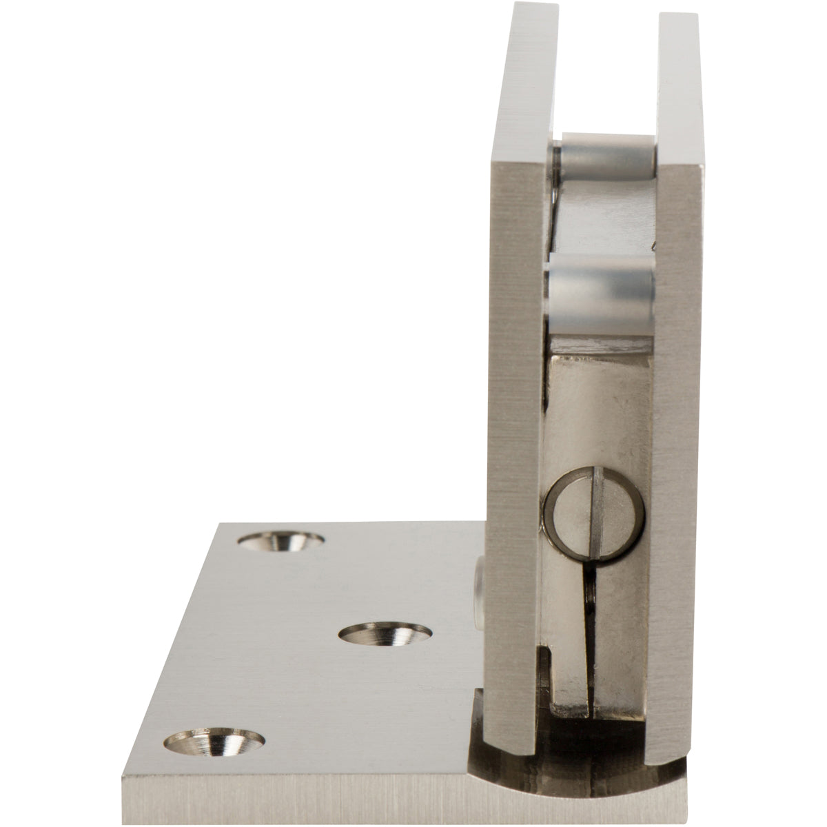 Abode Shower Hinges Wall to Glass (Offset)  Nickel