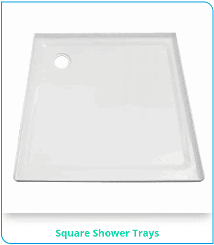 Square Acrylic Shower Tray (4 Lip)