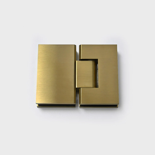 Abode Shower Hinges 180 Degree Brushed Brass