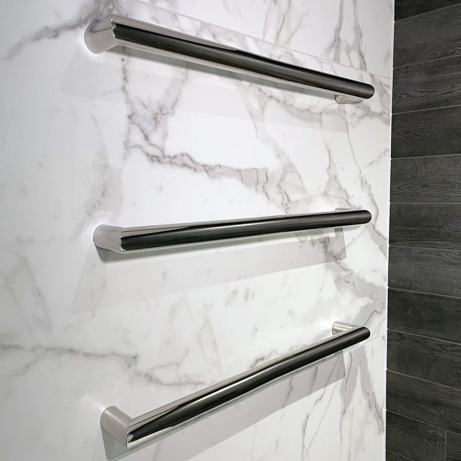 Rhapsody | Round Horizontal Heated Towel Rail 12V 700MM