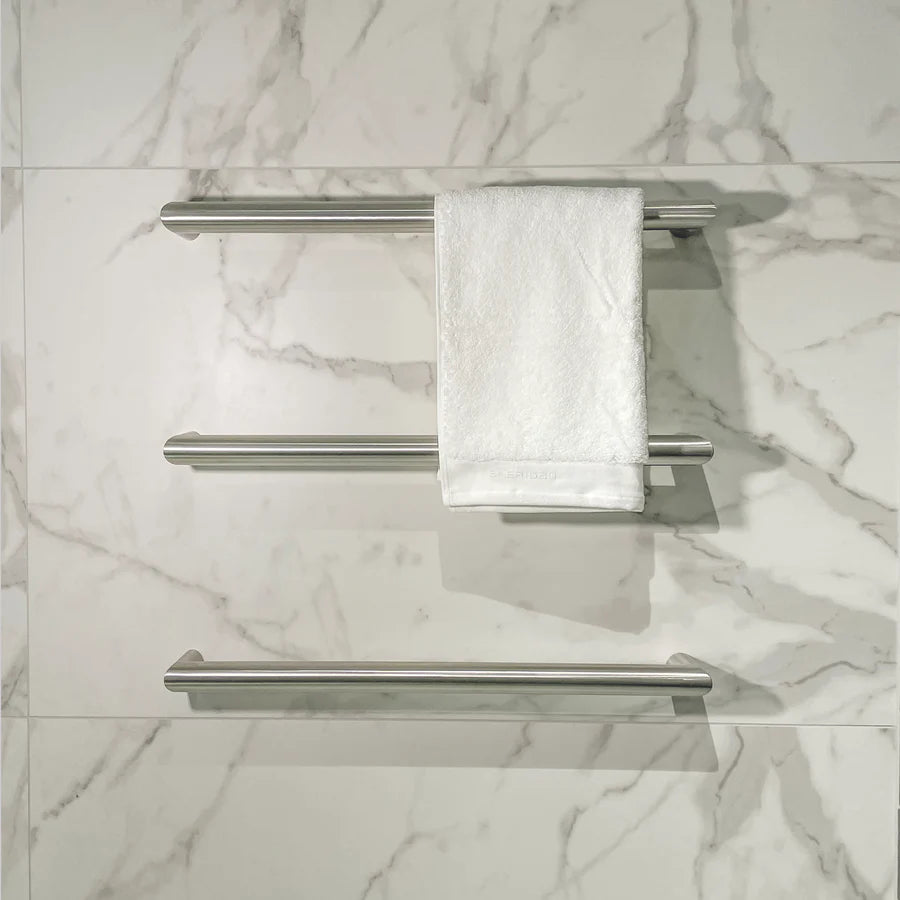 Rhapsody | Round Horizontal Heated Towel Rail 12V 700MM