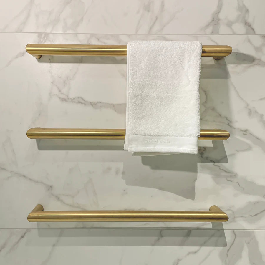 Rhapsody | Round Horizontal Heated Towel Rail 12V 700MM