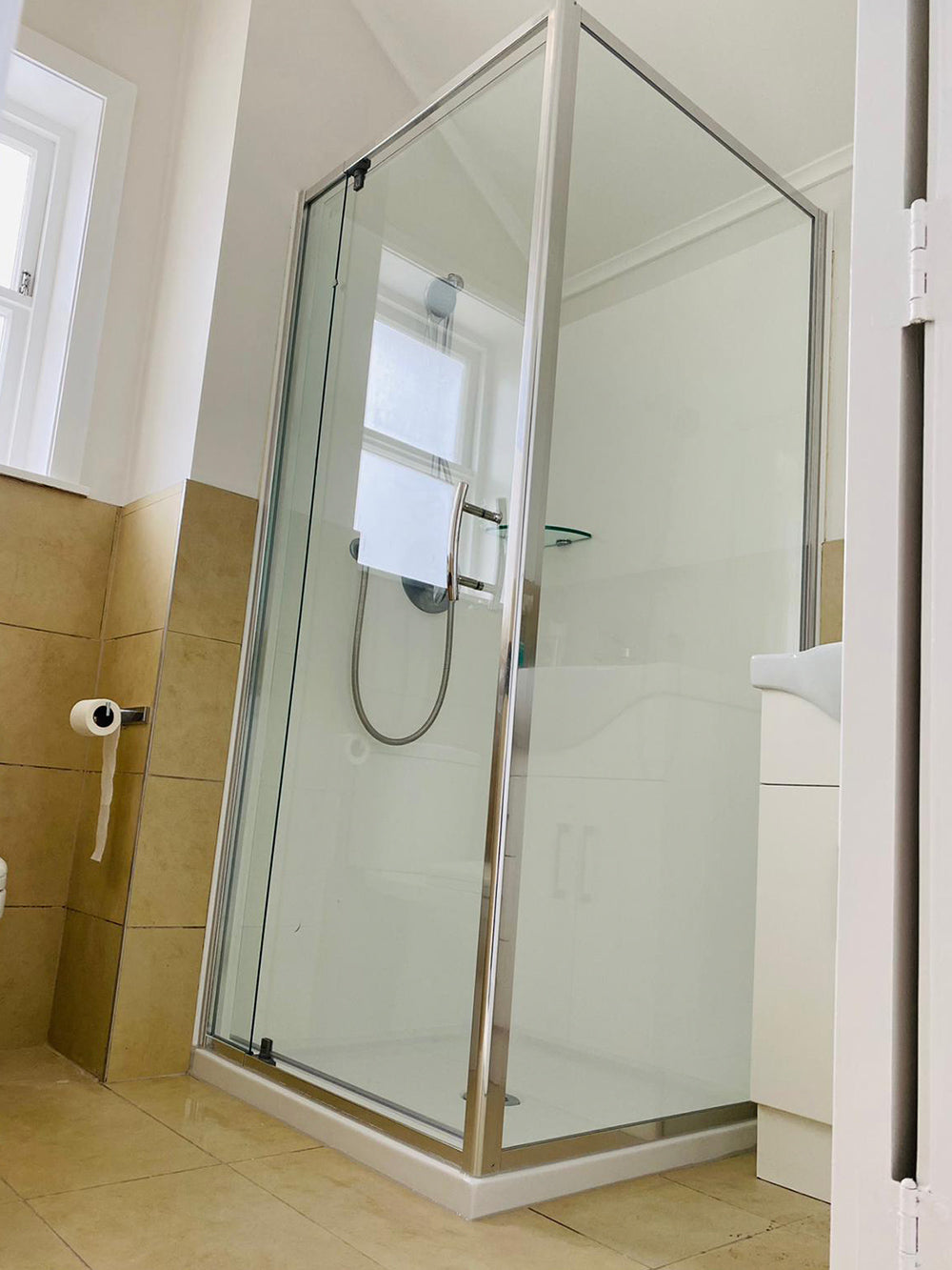 Framed Two Sided Sliding Shower