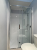 Framed alcove sliding shower packages (tray, liner and doors)