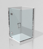 Two Sided Frameless Glass Hinged Shower