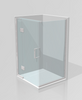 Two Sided Frameless Glass Hinged Shower
