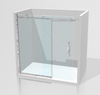 Alcove Frameless Glass Sliding Shower