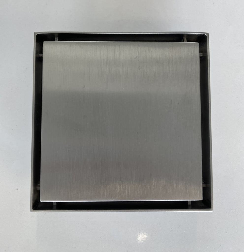 Stainless Steel Tiled Waste Insert 120 x 120 mm