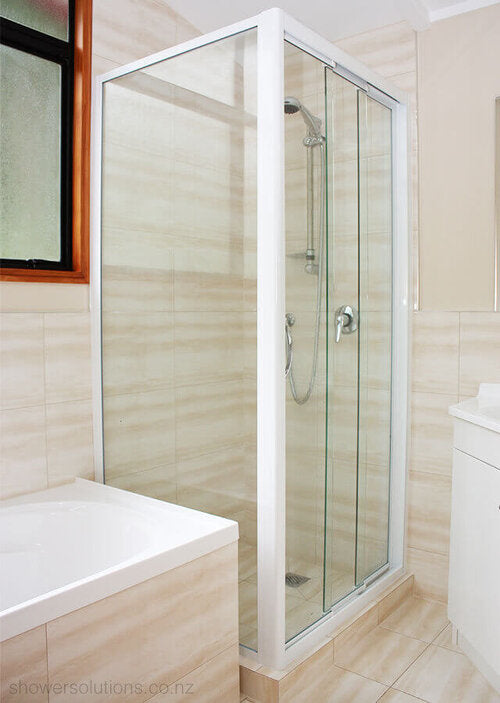 ThreePanel Sliding Shower Door Shower Solutions
