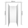 Shower Liner 1200x900x1200 3 sided Flat 1950mm high for std Showers