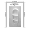 Shower Liner 1200x900x1200 3 sided Moulded 1950mm high for std Showers