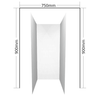 Shower Liner 3 sided 900x750x900 Flat