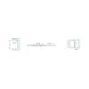 Abode Shower Hinges 180 Degree