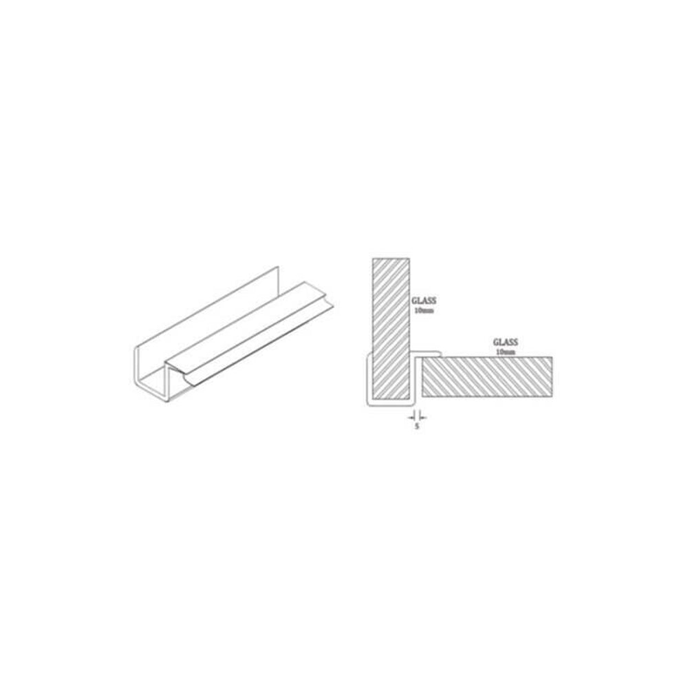 Frameless Shower Door Side Seals For 8-10mm Glass