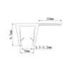 Frameless Shower Door Side Seals For 8-10mm Glass